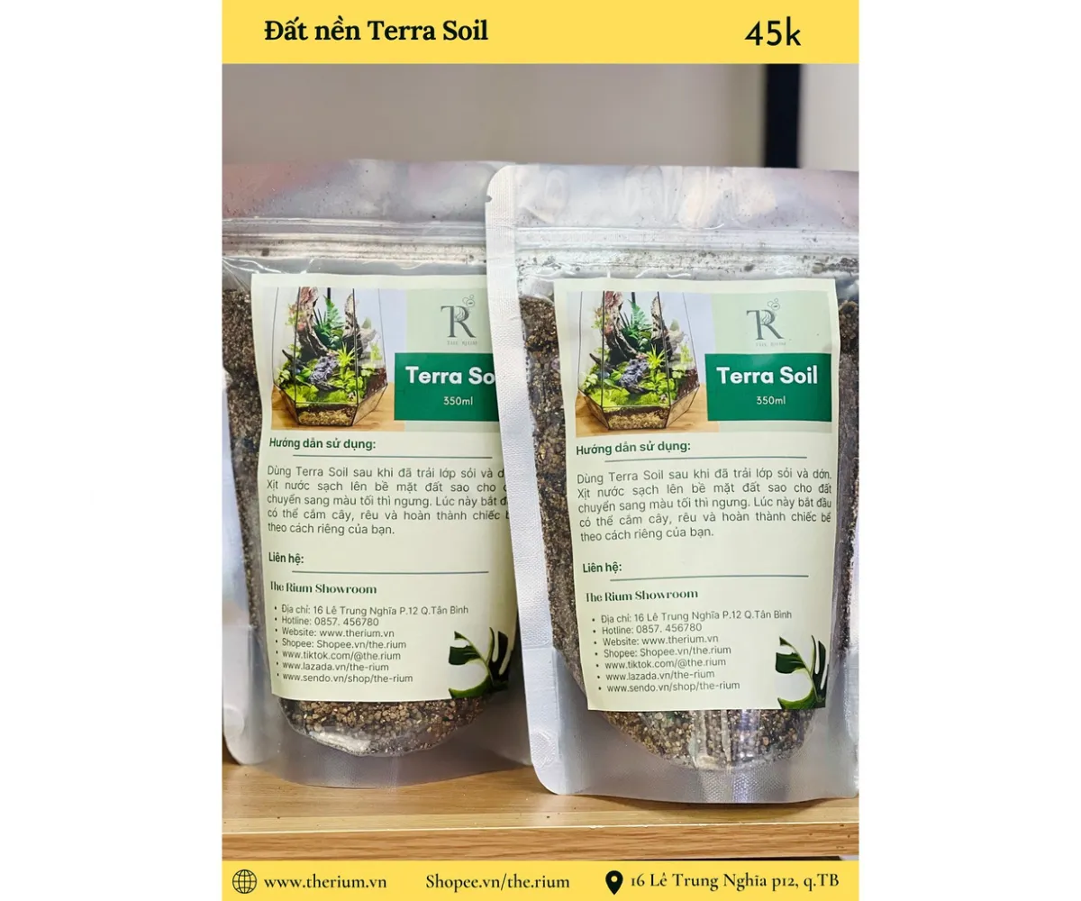 Đất nền terra soil cho bể bán cạn, paludarium, vivarium